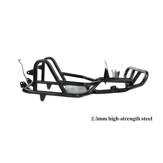 Steel All-Terrain Mini Go-Kart Frame with Black Paint for Off-Road Adventure Racing