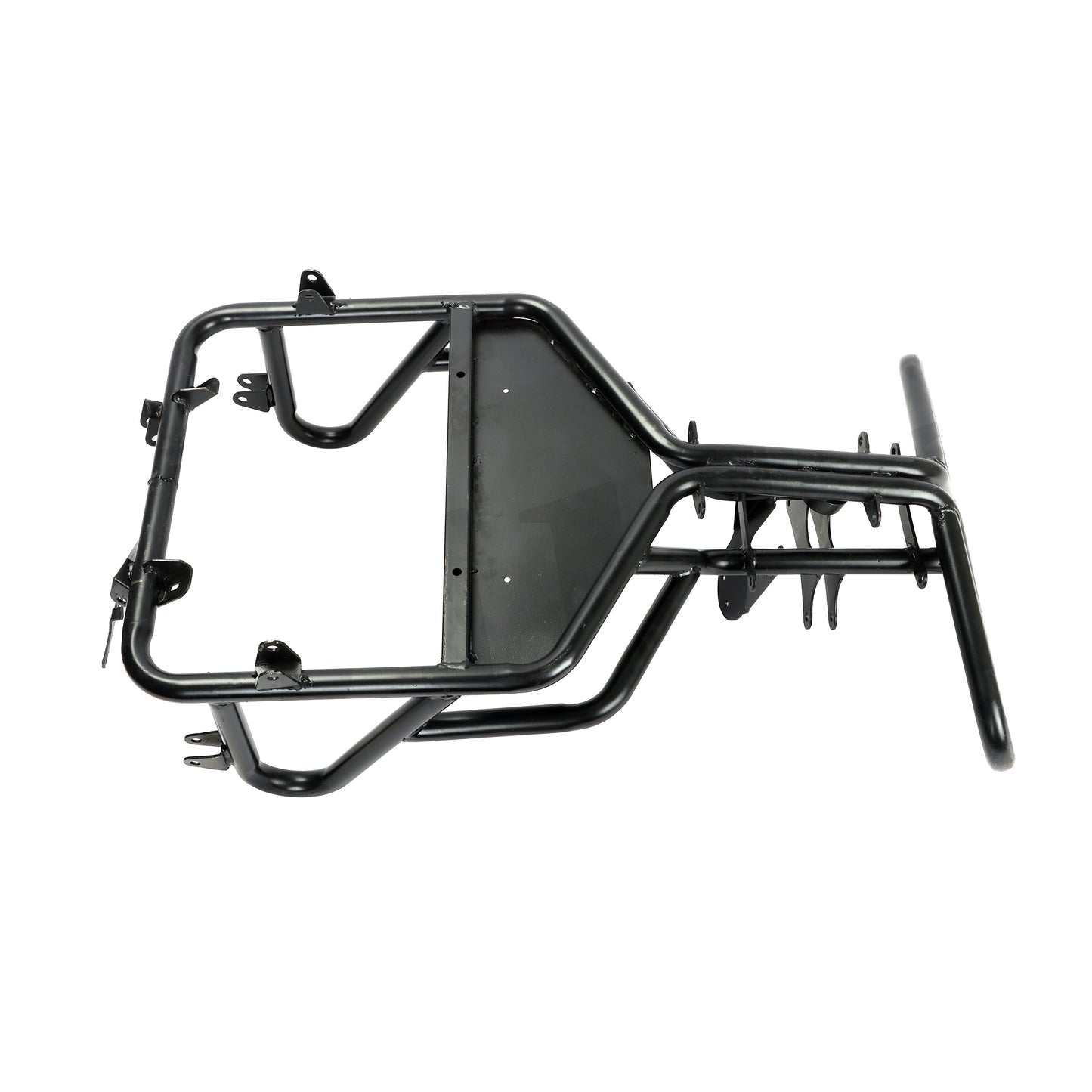 Steel All-Terrain Mini Go-Kart Frame with Black Paint for Off-Road Adventure Racing